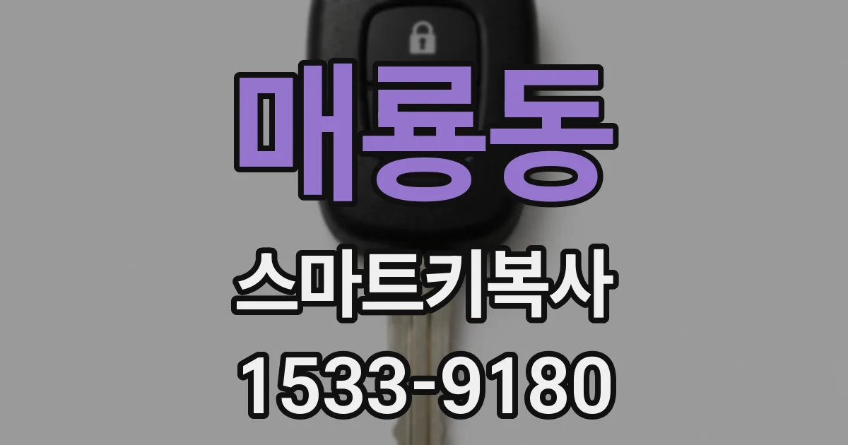 매룡동 스마트키복사
