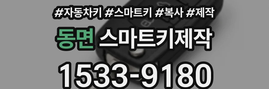 동면 스마트키제작