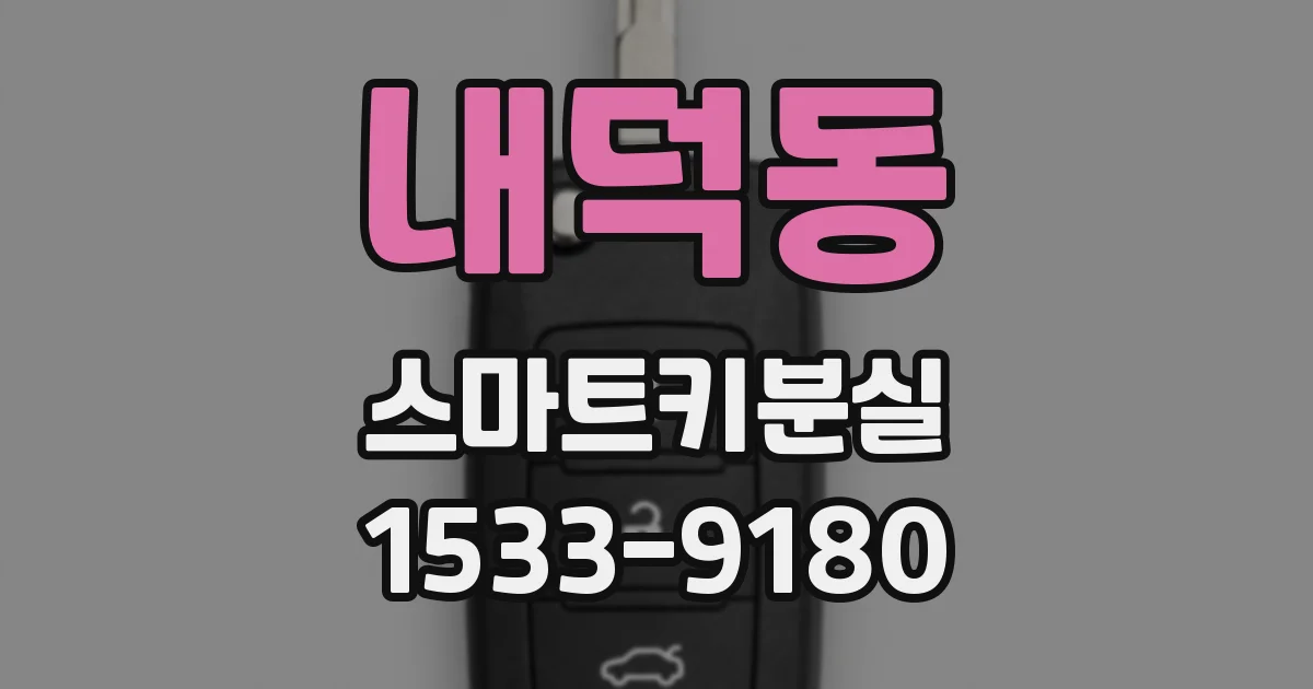 내덕동 스마트키분실