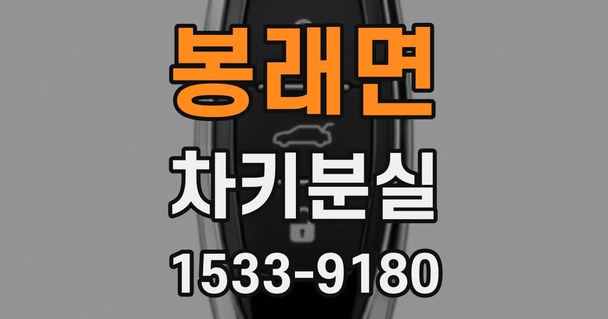 봉래면 차키분실