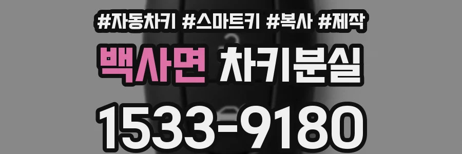 백사면 차키분실