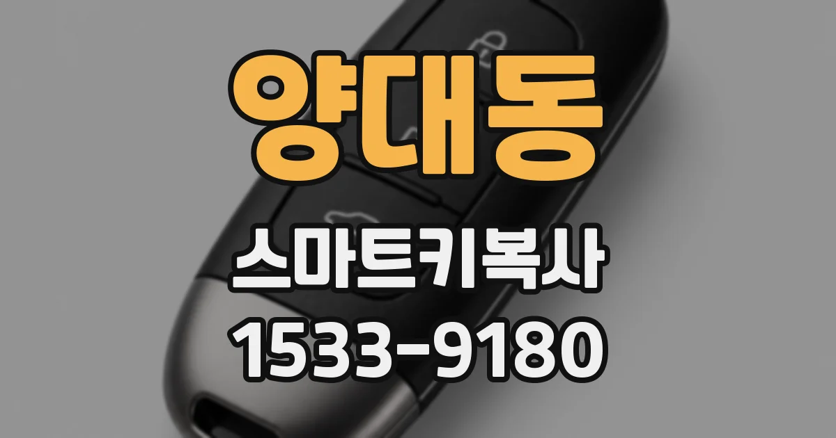 양대동 스마트키복사