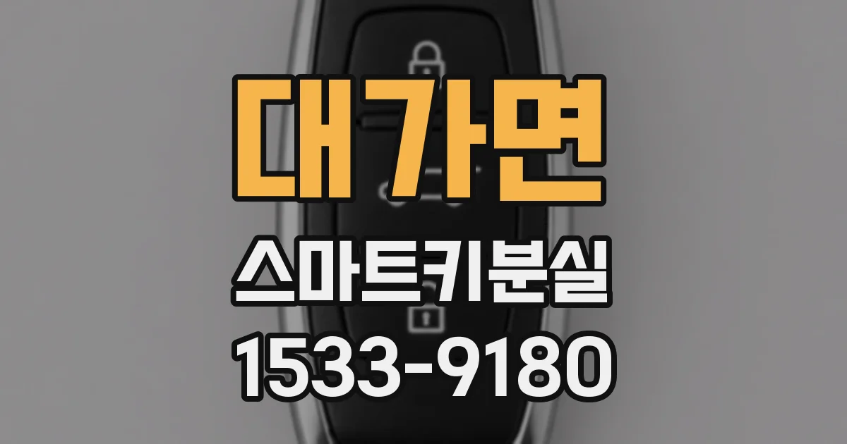 대가면 스마트키분실