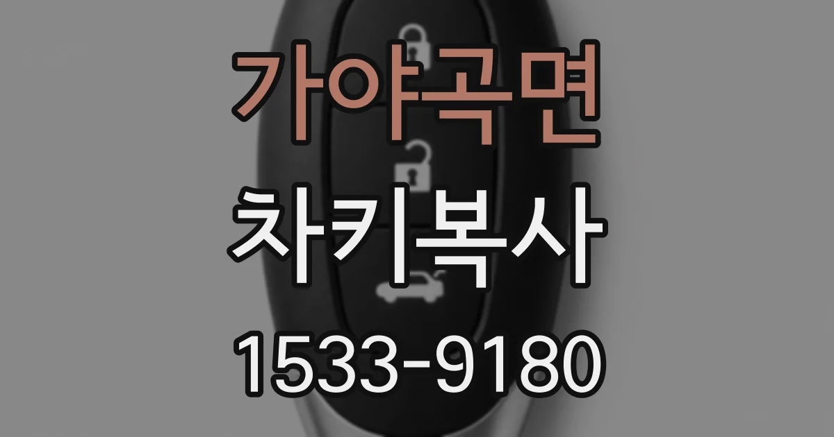 가야곡면 차키복사