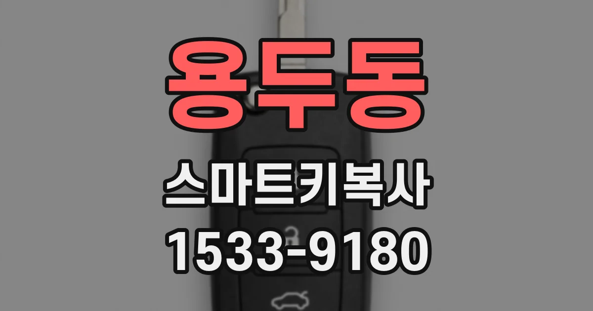 용두동 스마트키복사