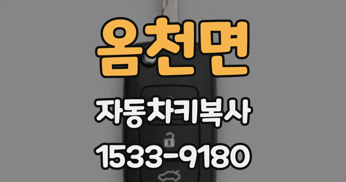 옴천면 자동차키복사