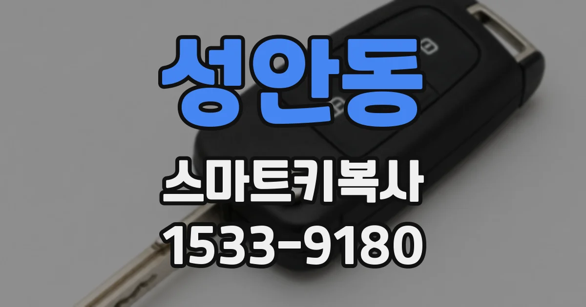 성안동 스마트키복사