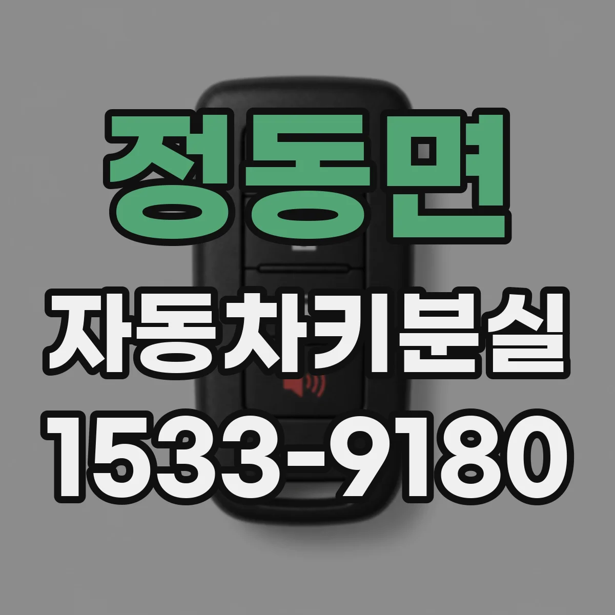 정동면 자동차키분실