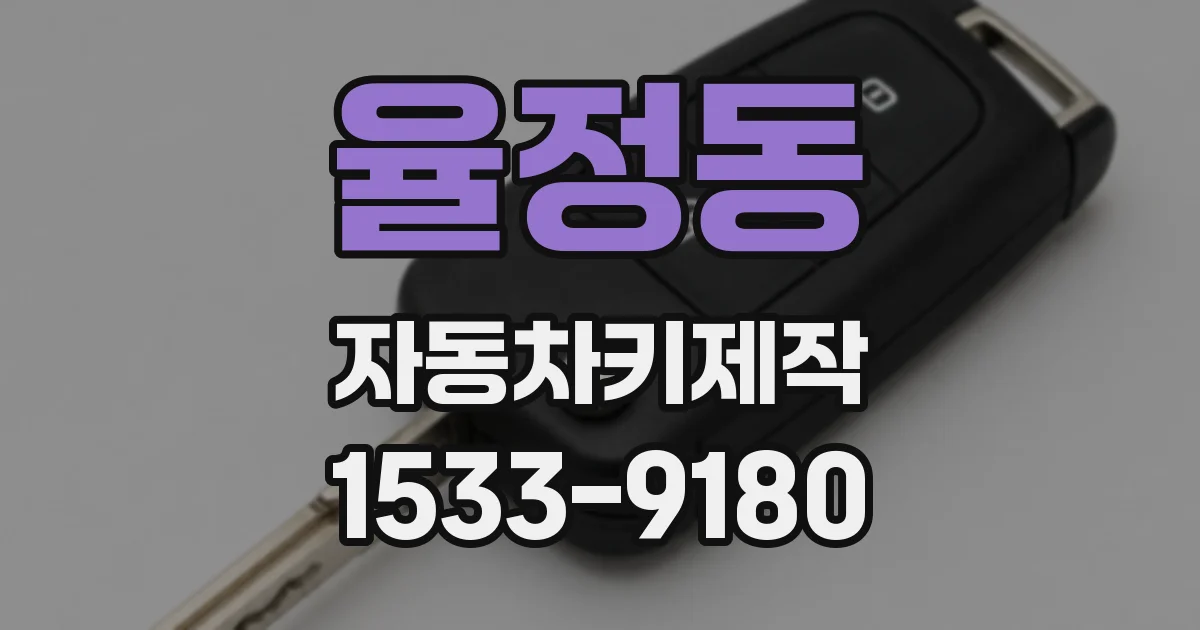 율정동 자동차키제작