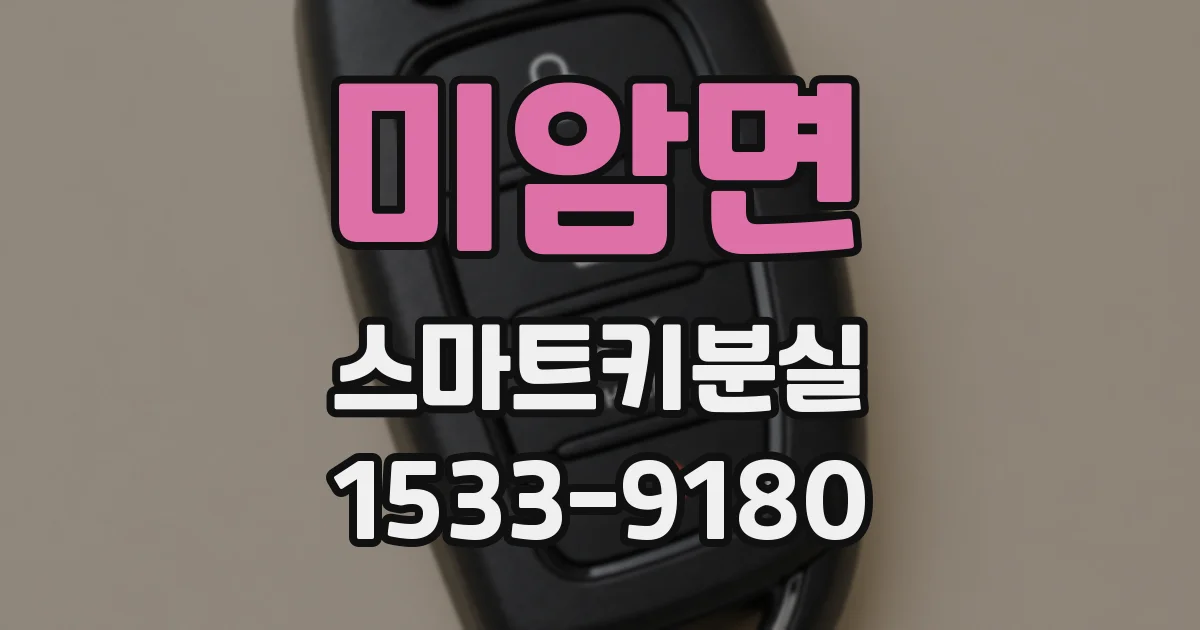 미암면 스마트키분실