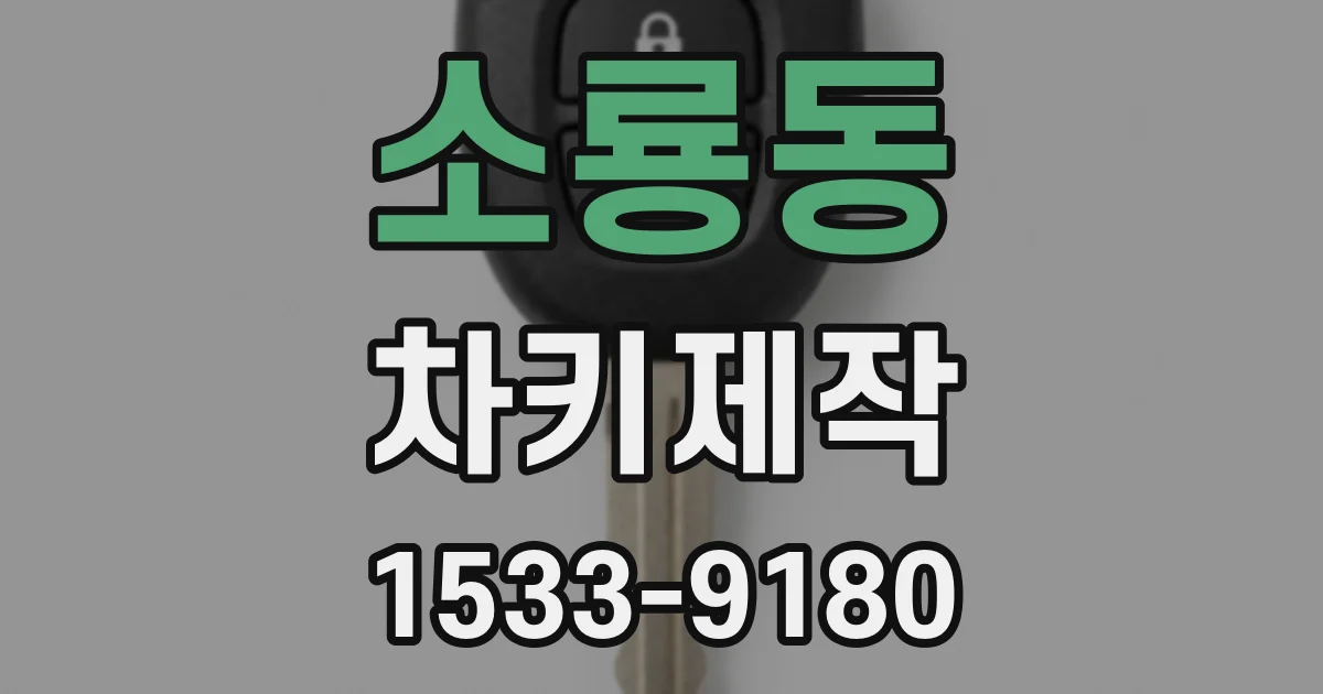 소룡동 차키제작