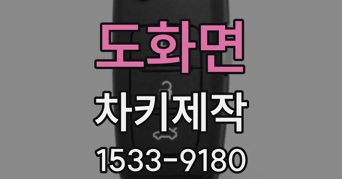 도화면 차키제작