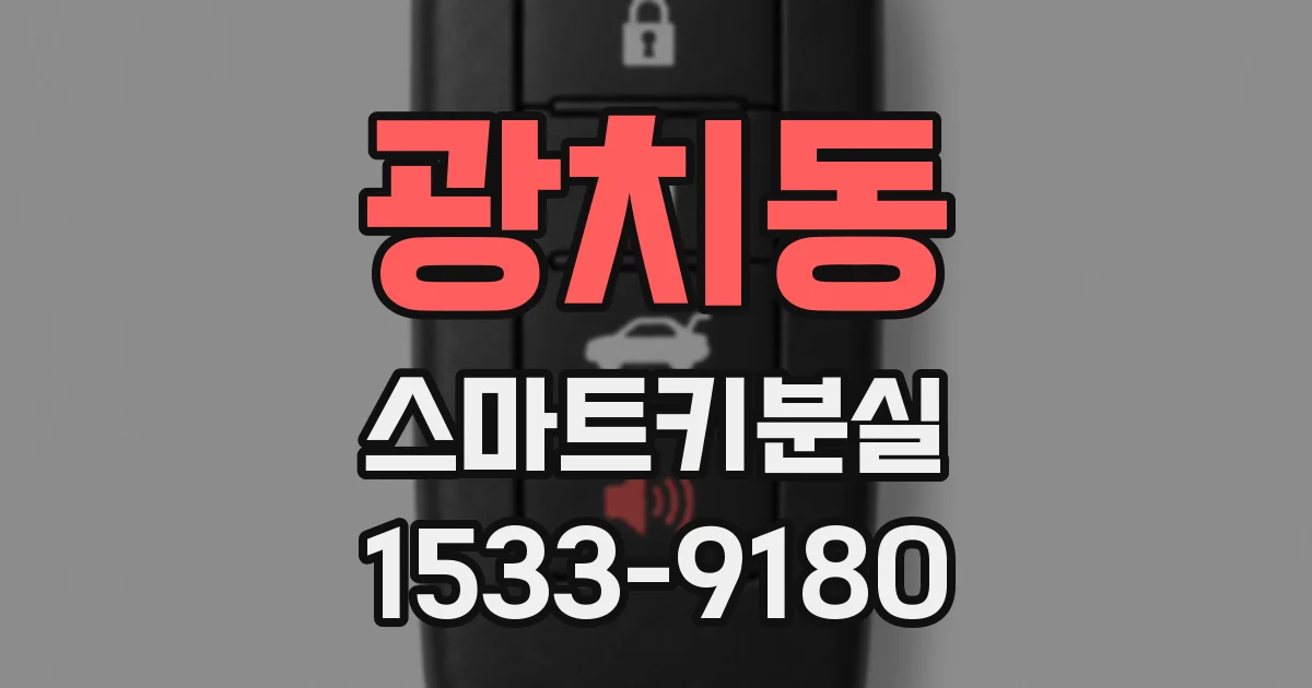 광치동 스마트키분실
