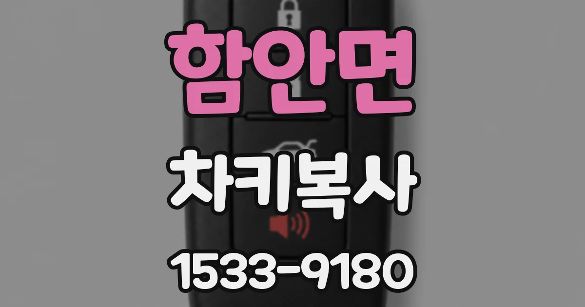 함안면 차키복사