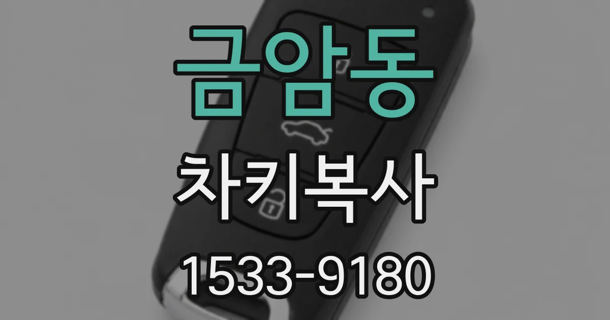 금암동 차키복사