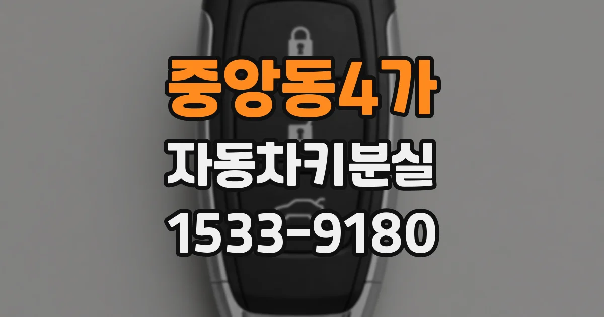 중앙동4가 자동차키분실