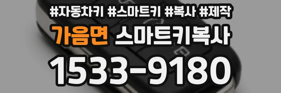 가음면 스마트키복사