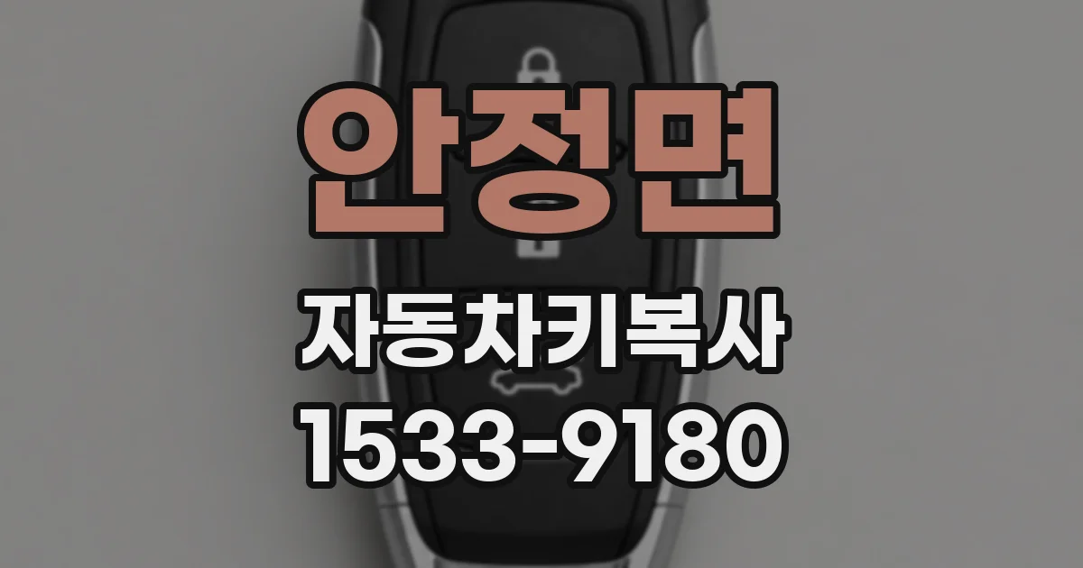 안정면 자동차키복사