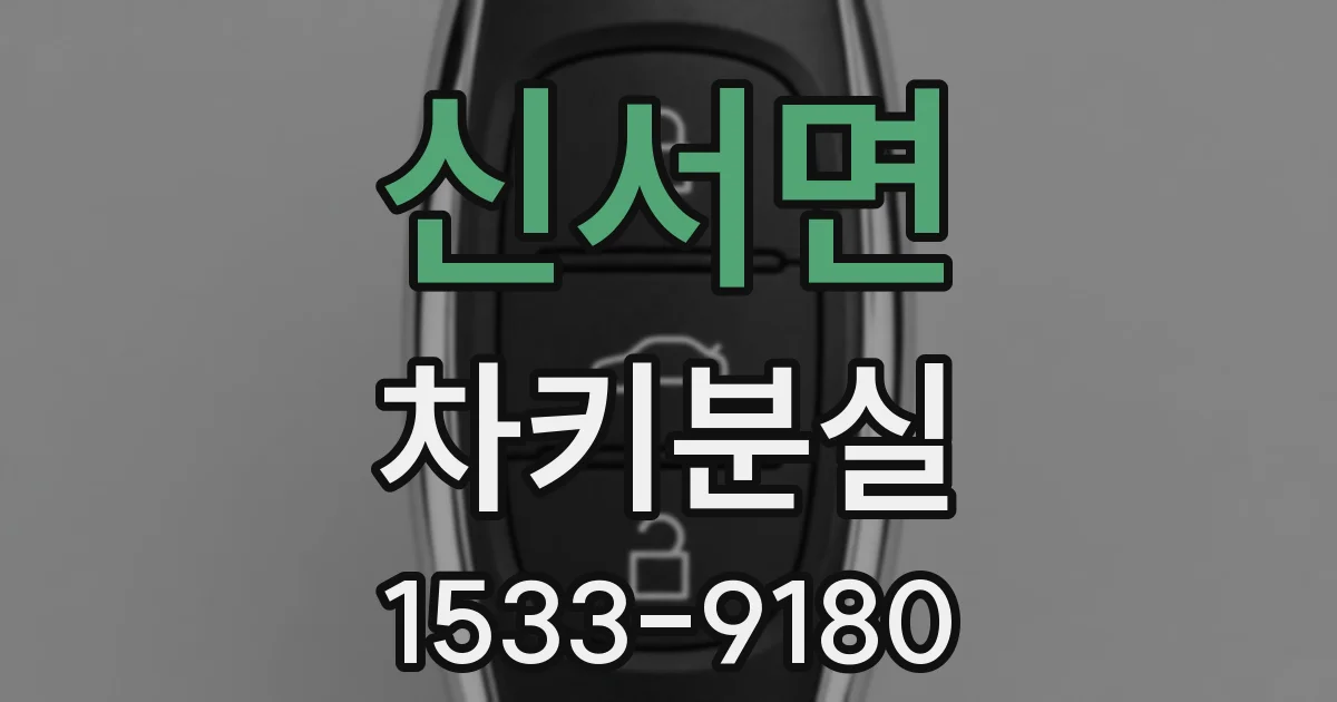 신서면 차키분실