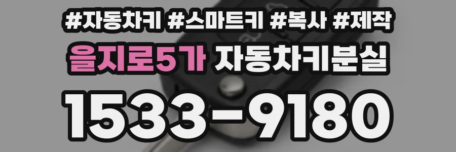 을지로5가 자동차키분실