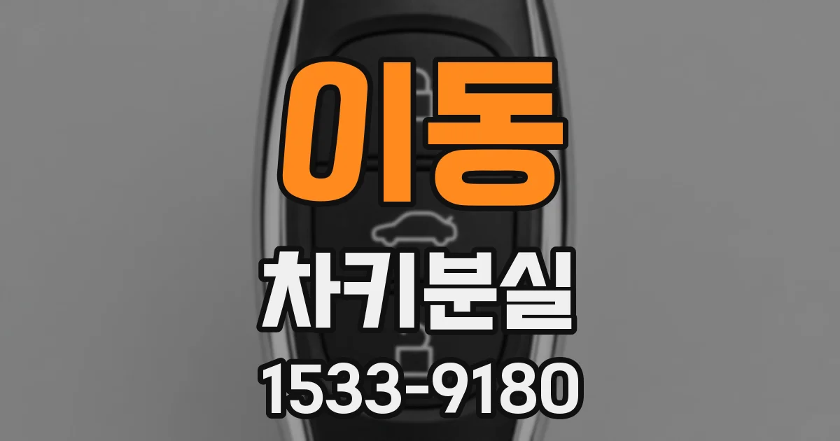 이동 차키분실