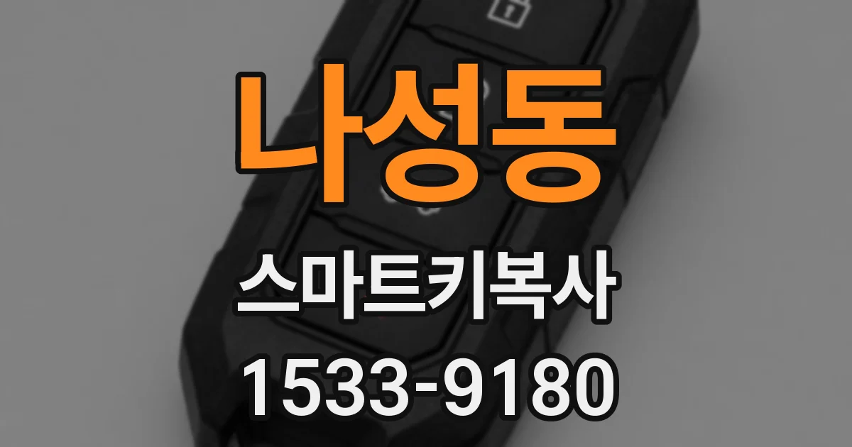 나성동 스마트키복사