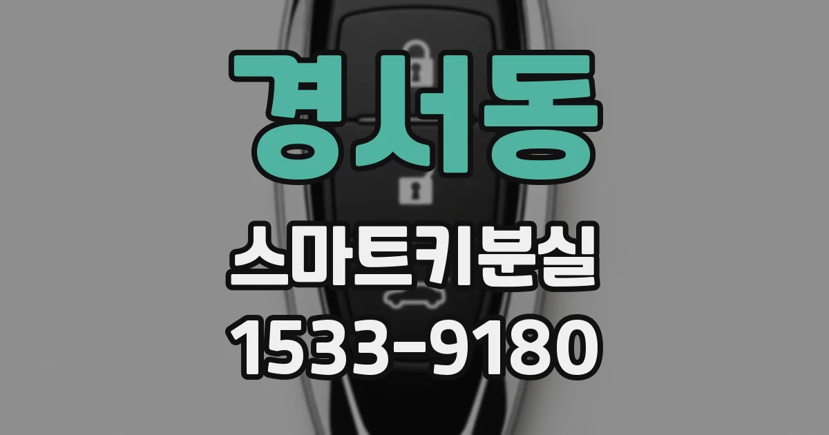 경서동 스마트키분실