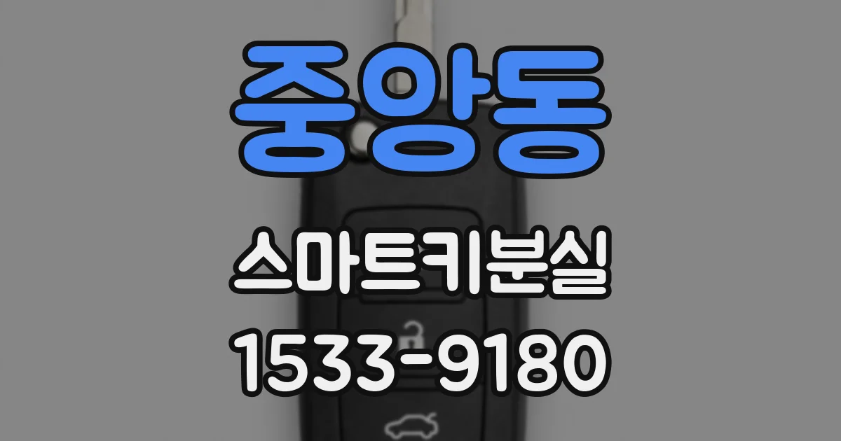 중앙동 스마트키분실