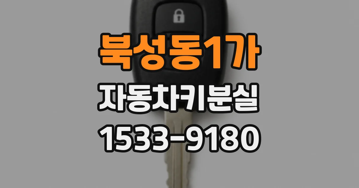 북성동1가 자동차키분실