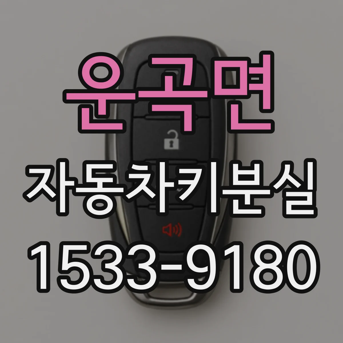 운곡면 자동차키분실