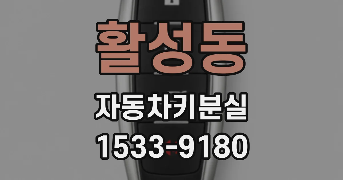 활성동 자동차키분실