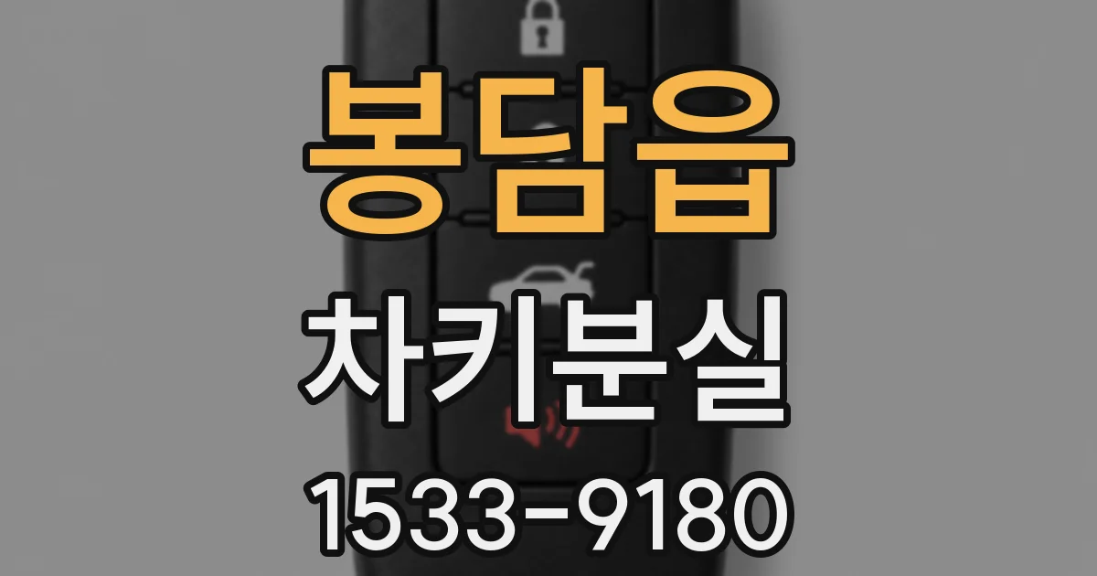 봉담읍 차키분실