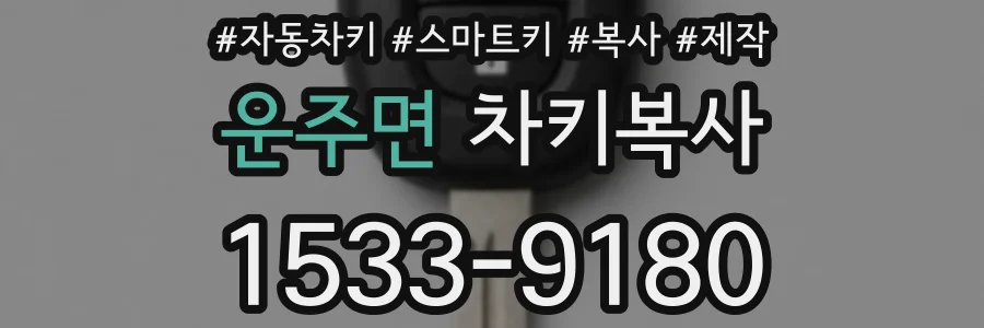 운주면 차키복사