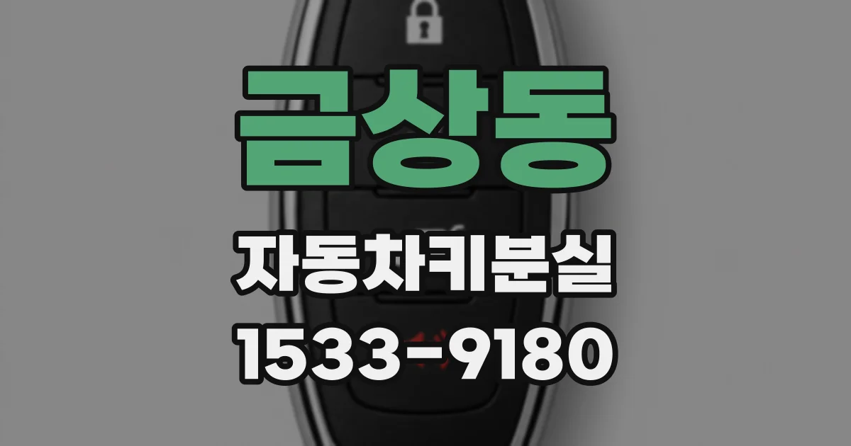금상동 자동차키분실