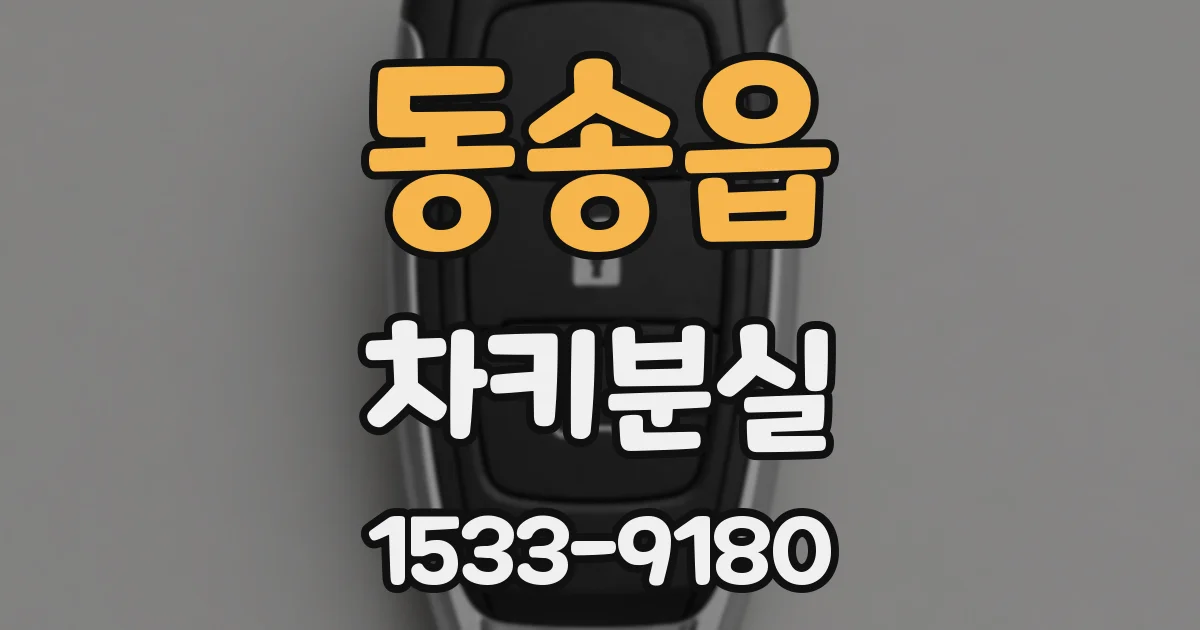 동송읍 차키분실