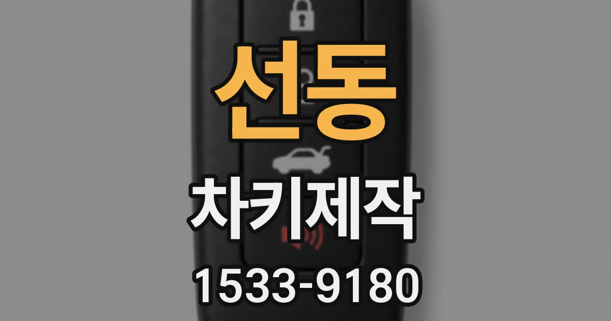 선동 차키제작