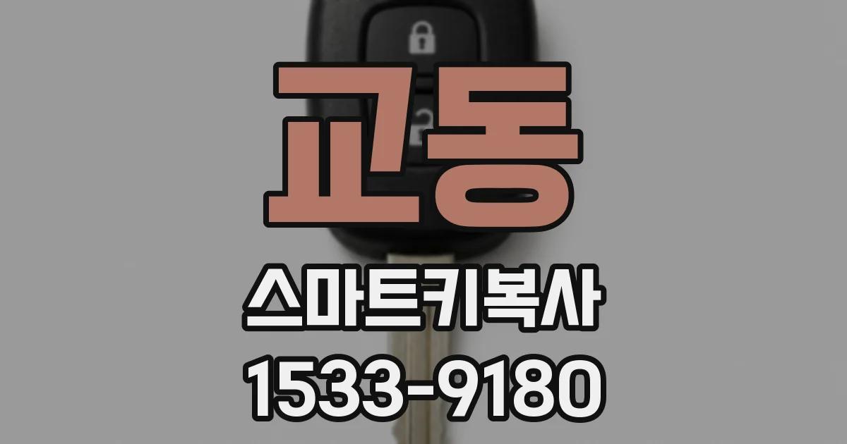 교동 스마트키복사