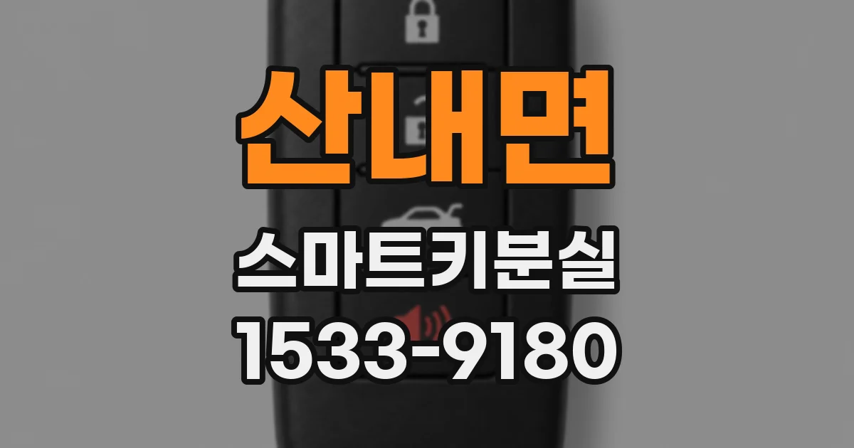 산내면 스마트키분실
