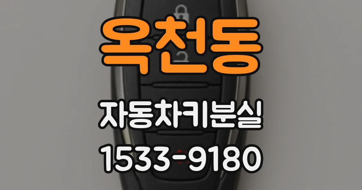 옥천동 자동차키분실