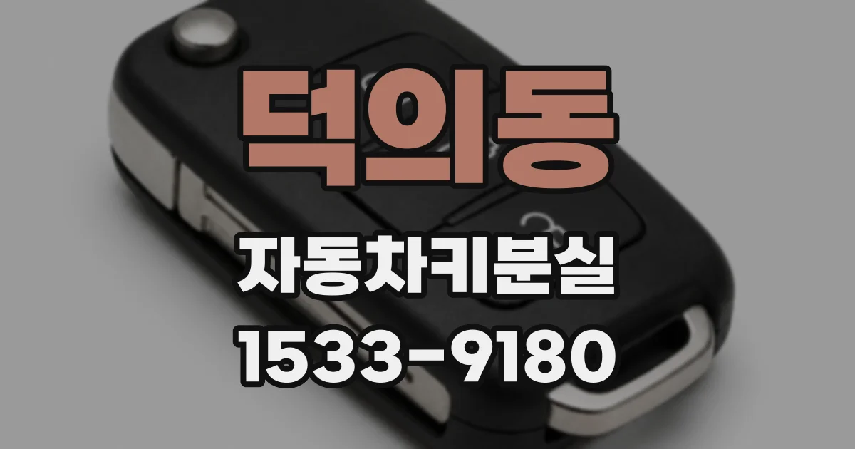 덕의동 자동차키분실
