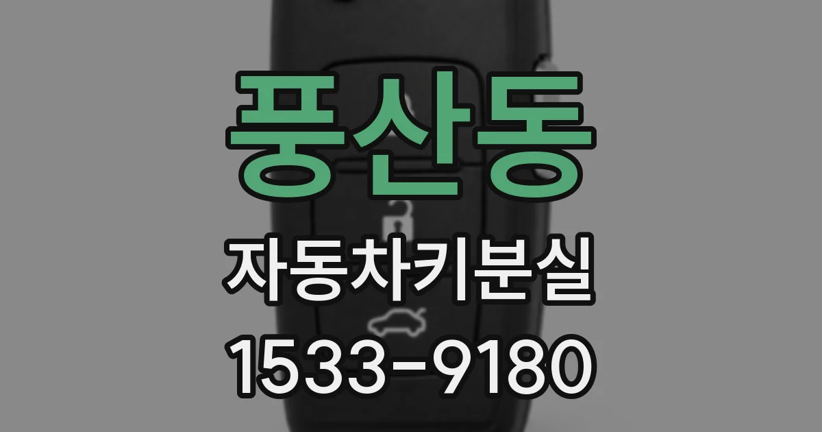 풍산동 자동차키분실