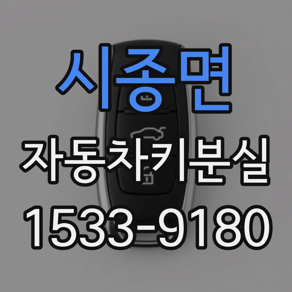 시종면 자동차키분실