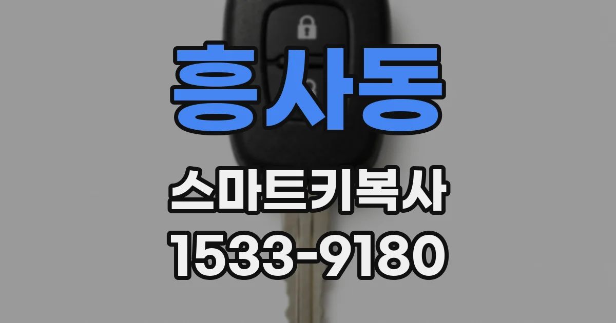 흥사동 스마트키복사