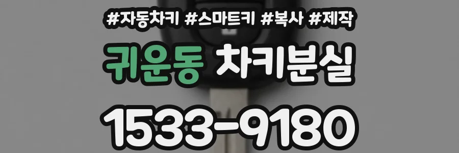 귀운동 차키분실
