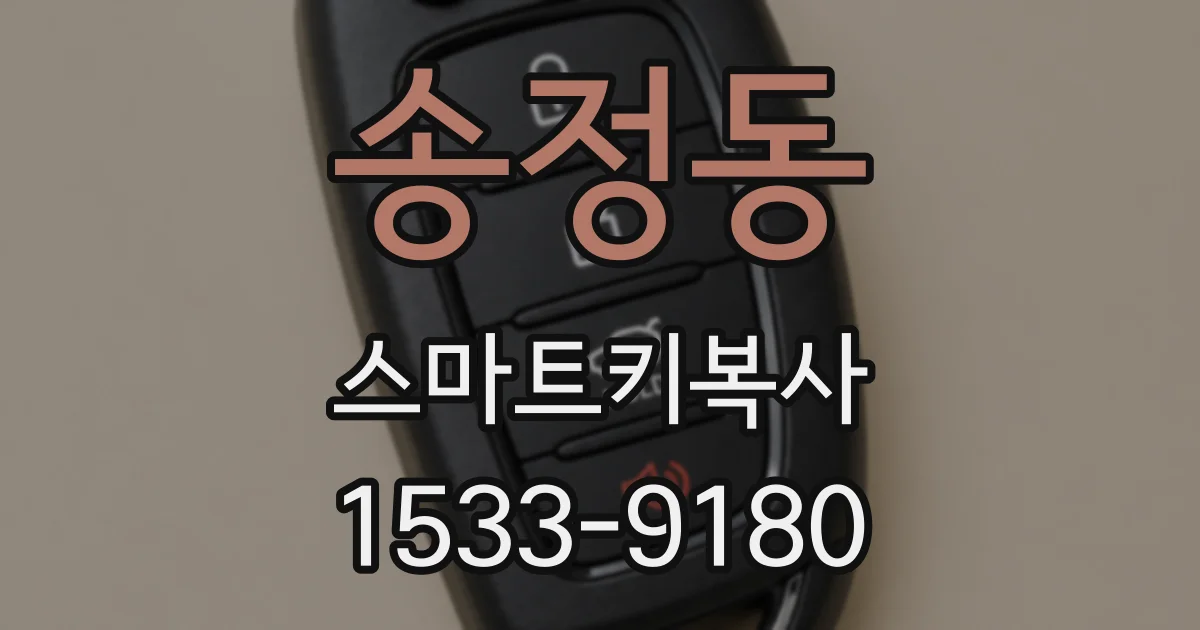 송정동 스마트키복사
