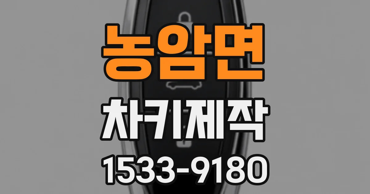 농암면 차키제작