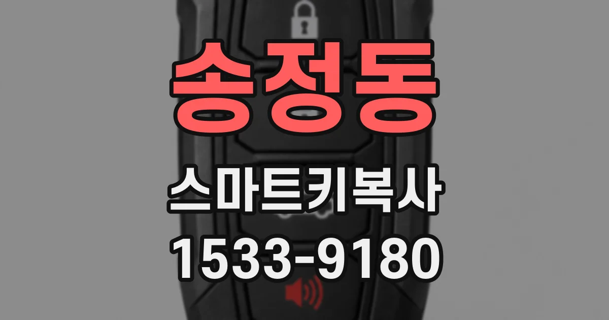 송정동 스마트키복사