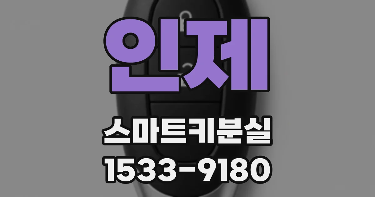 인제 스마트키분실