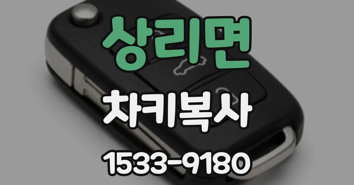 상리면 차키복사