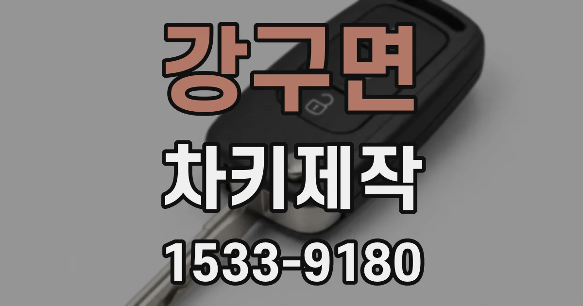 강구면 차키제작